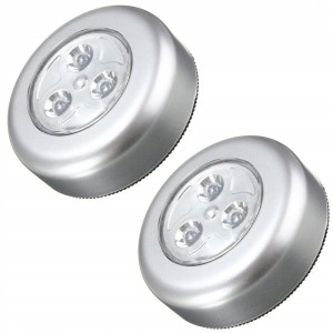 2SZT LAMPKA LAMPA 3 LED KLIK NA BATERIE NA ŚCIANĘ
