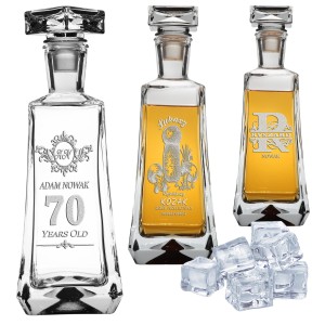 KARAFKA SZKLANA DO WHISKY Z GRAWEREM NA PREZENT
