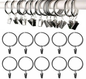 10X KÓŁKO Z ŻABKĄ METALOWE NA KARNISZ SREBRNE 3CM Komplet Zestaw