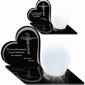 NAGROBNA PODSTAWKA POD ZNICZ SZKŁO AKRYL LAMPION