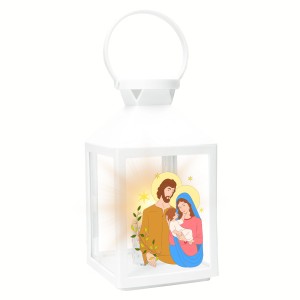 LAMPION ADWENTOWY LATARENKA ŚWIĄTECZNA NA RORATY DEKORACJA LED