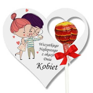 SERCE NA LIZAKA PREZENT NA DZIEŃ KOBIET UPOMINEK ZAWIESZKA LIZAK DLA KOLEGI