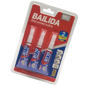BŁYSKAWICZNY KLEJ SUPER GLUE SZYBKI MOCNY STRONG UNIWERSALNY 3SZT