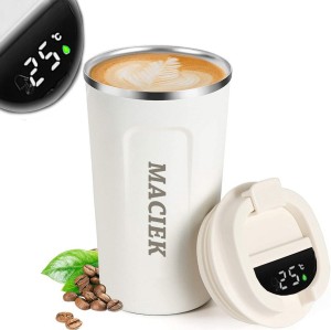 PERSONALIZOWANY KUBEK TERMICZNY BIDON TERMOS Z IMIENIEM LED GRAWER PREZENT Imieniny Urodziny