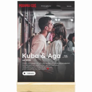TABLICZKA ZE ZDJĘCIEM NETFLIX PREZENT NA WALENTYNKI DZIEŃ KOBIET DZIEŃ BABCI DZIADKA WALENTYNKI