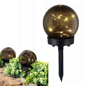 Lampka ogrodowa LED 2700K SOLARNA KULA 10cm