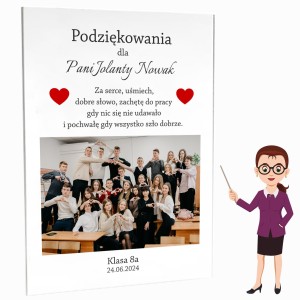PERSONALIZOWANA RAMKA ZE ZDJĘCIEM DLA NAUCZYCIELA ZAKOŃCZENIE ROKU SZKOŁY