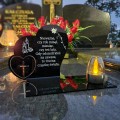 SOLARNY ZNICZ LED STATUETKA SERCE NA CMENTARZ GRÓB DUŻA