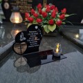 SOLARNY ZNICZ LED STATUETKA SERCE NA CMENTARZ GRÓB DUŻA