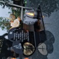 SOLARNY ZNICZ LED STATUETKA SERCE NA CMENTARZ GRÓB DUŻA