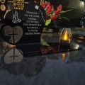 SOLARNY ZNICZ LED STATUETKA SERCE NA CMENTARZ GRÓB DUŻA