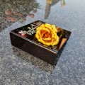 DEKORACJA na grób GRAWEROWANY ZNICZ podstawka na cmentarz RÓŻA DLA DZIADKA