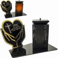 Znicz solarny LED STATUETKA NA CMENTARZ GRÓB DUŻA wieczna lampka nagrobna