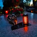 Solarny znicz LED STATUETKA NA CMENTARZ GRÓB DUŻA wieczna lampka nagrobna