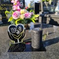 Solarny znicz LED STATUETKA NA CMENTARZ GRÓB DUŻA wieczna lampka nagrobna