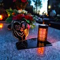 Solarny znicz LED STATUETKA NA CMENTARZ GRÓB DUŻA wieczna lampka nagrobna