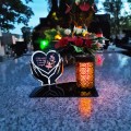 Solarny znicz LED STATUETKA NA CMENTARZ GRÓB DUŻA wieczna lampka nagrobna