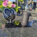 Solarny znicz LED STATUETKA NA CMENTARZ GRÓB DUŻA wieczna lampka nagrobna