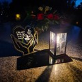 Solarny znicz LED STATUETKA NA CMENTARZ GRÓB DUŻA wieczna lampka nagrobna