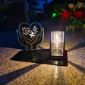 Solarny znicz LED STATUETKA NA CMENTARZ GRÓB DUŻA wieczna lampka nagrobna