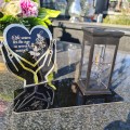 Solarny znicz LED STATUETKA NA CMENTARZ GRÓB DUŻA wieczna lampka nagrobna