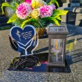 Solarny znicz LED STATUETKA NA CMENTARZ GRÓB DUŻA wieczna lampka nagrobna
