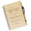 ZESTAW PREZENTOWY NOTATNIK NOTES BAMBUSOWY TERMOS DZIEŃ NAUCZYCIELA BRELOK