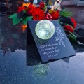 Znicz solarny STATUETKA NA CMENTARZ KOLOROWY LED lampka nagrobna GRÓB DUŻA