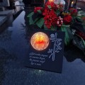 Znicz solarny STATUETKA NA CMENTARZ KOLOROWY LED lampka nagrobna GRÓB DUŻA