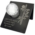 Znicz solarny STATUETKA NA CMENTARZ KOLOROWY LED lampka nagrobna GRÓB DUŻA