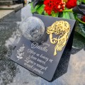 Znicz solarny STATUETKA NA CMENTARZ KOLOROWY LED lampka na grób DLA DZIADKA