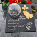 Znicz solarny STATUETKA NA CMENTARZ KOLOROWY LED lampka na grób DLA MAMY