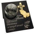 Znicz solarny STATUETKA NA CMENTARZ KOLOROWY LED lampka na grób DLA MAMY