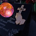 Znicz solarny STATUETKA NA CMENTARZ KOLOROWY LED lampka na grób DLA MAMY