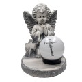 ZNICZ gipsowa figurka NAGROBNA LAMPA SOLARNA LED statuetka na grób