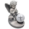 ZNICZ gipsowa figurka NAGROBNA LAMPA SOLARNA LED statuetka na grób