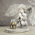 ZNICZ gipsowa figurka NAGROBNA LAMPA SOLARNA LED statuetka na grób