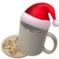 Podkładka pod kubek grawer GRINCH zestaw podkładki na stół świąteczna