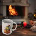 Zestaw Kubek i Podkładka pod kubek GRINCH zestaw świąteczny na stół białe