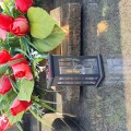 ZNICZ SOLARNY LED LAMPION LAMPA NA GRÓB STATUETKA NA CMENTARZ