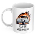 KUBEK SUBLIMACJA 330ML ŚMIESZNY NADRUK  DLA MECHANIKA FIAT MALUCH