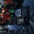 Solarny znicz LED STATUETKA NA CMENTARZ GRÓB DUŻA wieczna lampka nagrobna