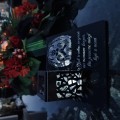 Solarny znicz LED STATUETKA NA CMENTARZ GRÓB DUŻA wieczna lampka nagrobna