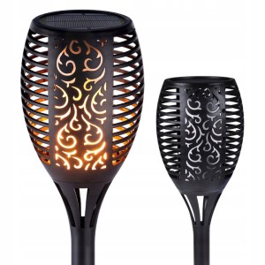 OGRODOWA SOLARNA POCHODNIA LAMPA LED 50CM OGIEŃ