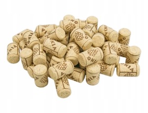 10 X KOREK WALCOWANY NATURALNY FI23/38 do Wina Butelek AGLOMEROWANY
