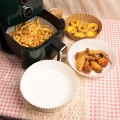 WKŁAD PAPIEROWY DO FRYTKOWNICY BEZTŁUSZCZOWEJ AIR FRYER Okrągły Biały 50szt