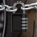 KŁÓDKA NA SZYFR 4 CYFRY KODOWANA Zmiana Szyfru Czarna Srebrna Szyfrowa 40mm