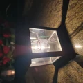 ZNICZ SOLARNY LED LAMPION NA GRÓB STATUETKA NA CMENTARZ Z KRZYŻEM