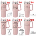 KUBEK TERMICZNY z grawerem DLA DZIEWCZYNY KOLEŻANKI Dzień Kobiet URODZINY      GRAP-038-G-BIG-PINK