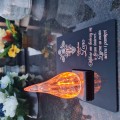 ZNICZ DLA ŻONY podstawka na cmentarz grób PŁOMIEŃ LED wieczny lampion